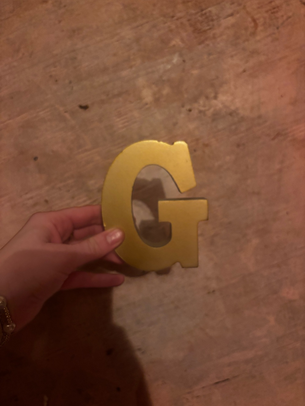 Gold Letter G Decoration - Metallic G Wall Accent
